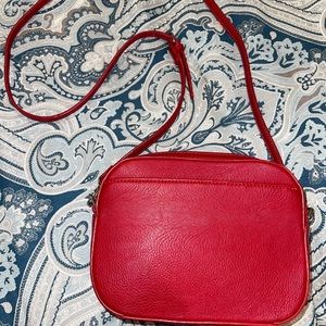 Red Just Fab crossbody/ shoulder purse